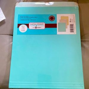 Martha Stewart by avery 1/3 Cut File vertical Folders pastel brand new